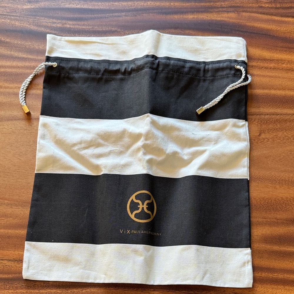 ViX Paula Hermanny striped bag, gold accents